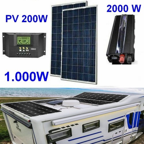 Kit Pannelli Solari per Camper 1000W MPPT